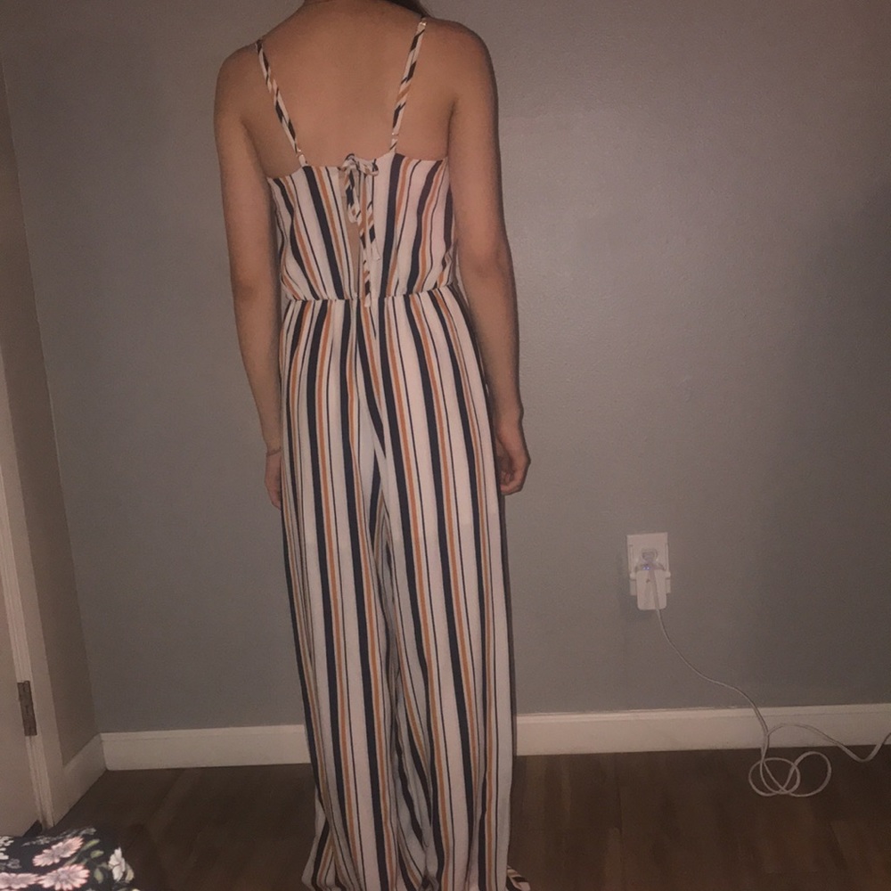 MmMmMm Striped Wide Legs Jumpsuit - Picture 4 of 7